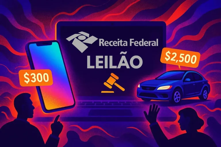 Leilão da Receita Federal tem iPhones por R$ 300 e carros por R$ 2,5 mil