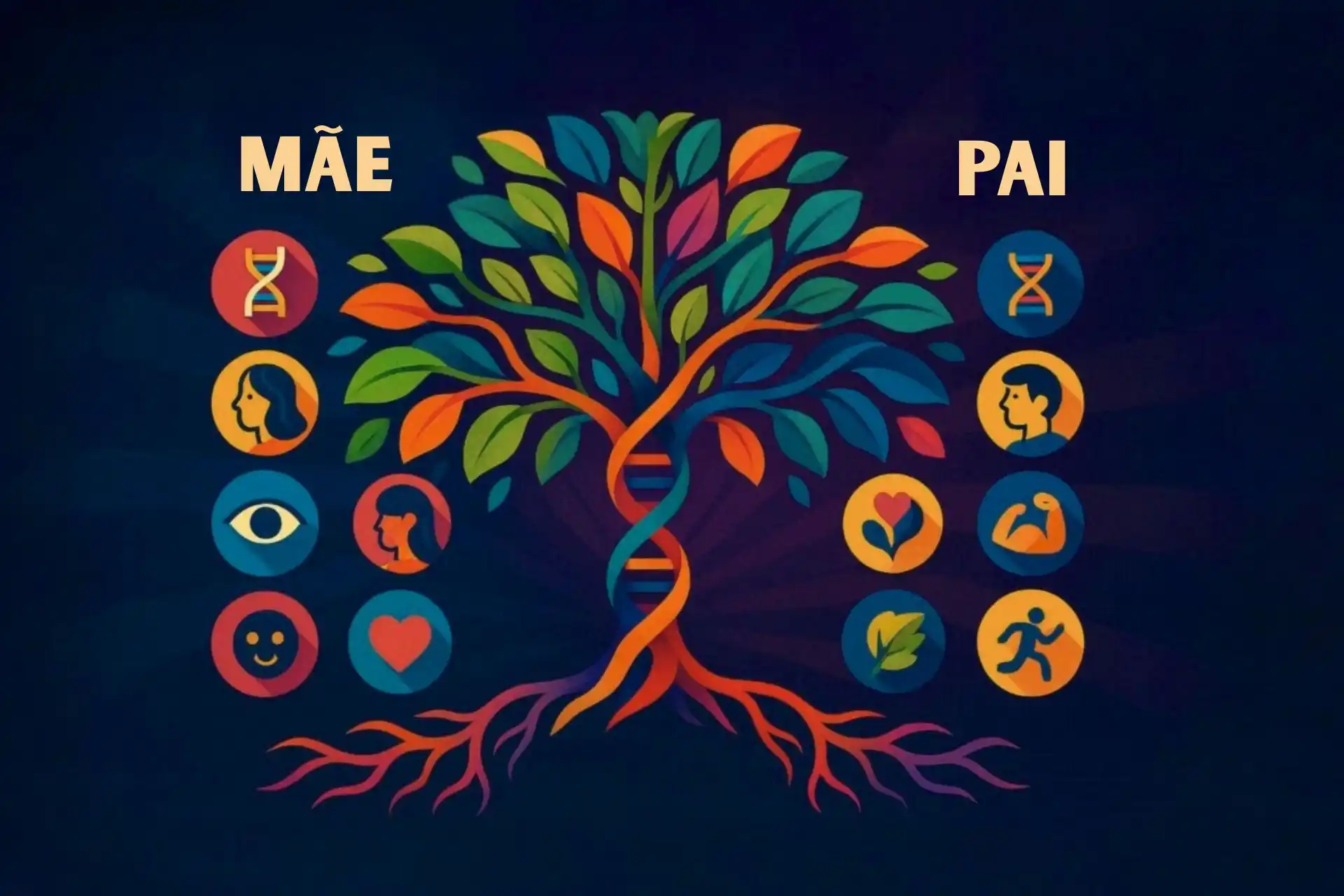 O que herdamos da mãe e do pai: Genes, traços e segredos da genética