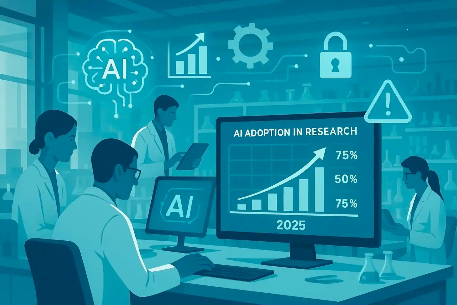 Pesquisadores ampliam uso de IA e atingem marca recorde de 84% em 2025