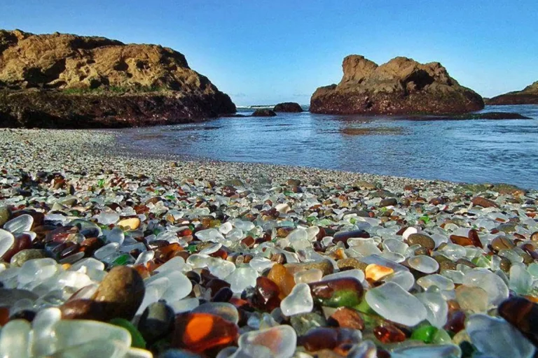 praia de vidro